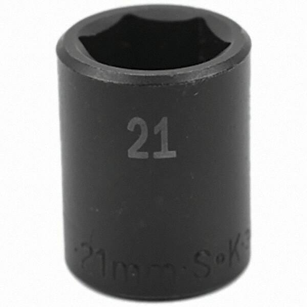 SK - Impact Socket - 1/2"DR 21MM IMPACT SOCKET - Exact Tooling