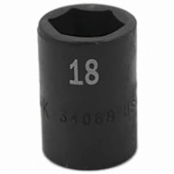 SK - Impact Socket - 1/2"DR 18MM IMPACT SOCKET - Exact Tooling