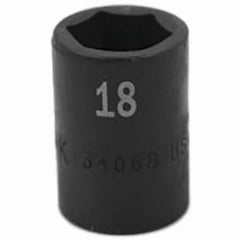 SK - Impact Socket - 1/2"DR 18MM IMPACT SOCKET - Exact Tooling