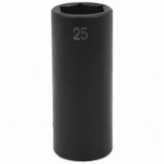 SK - Impact Socket - 1/2"DR 25MM DEEP IMPACT SOCKET - Exact Tooling