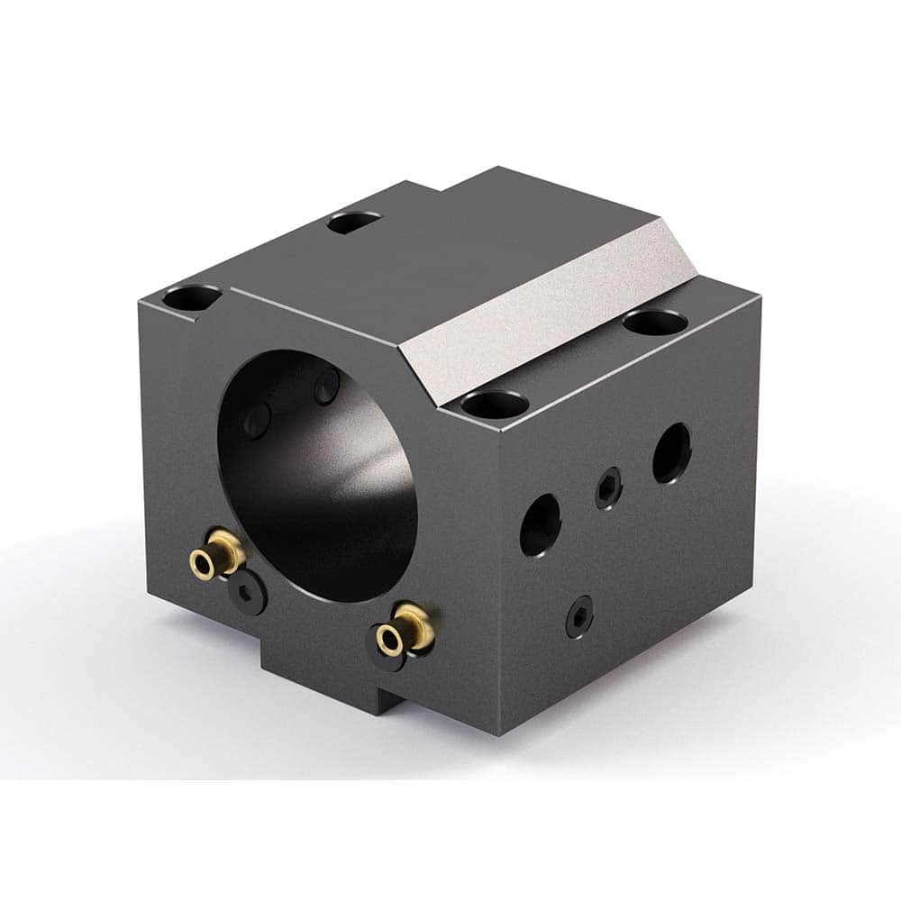 Global CNC Industries - Turret & VDI Tool Holders; Type: Mazak ID Block ; Clamping System: 94mm X 60mm ; Tool Axis: ID ; Through Coolant: No ; Additional Information: 4 Mounting Holes - Exact Tooling