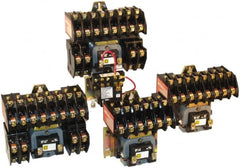 Square D - No Enclosure, 4 Pole, Electrically Held Lighting Contactor - 20 A (Tungsten), 30 A (Fluorescent), 110 VAC at 50 Hz, 120 VAC at 60 Hz, 4NC Contact Configuration - Exact Tooling