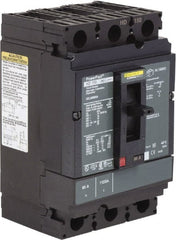 Square D - 80 Amp, 250 VDC, 600 VAC, 3 Pole, Panel Mount Molded Case Circuit Breaker - Thermal Magnetic Trip, 14-3/0 AWG, 87.4mm Deep x 162.6mm High x 104.7mm Wide - Exact Tooling