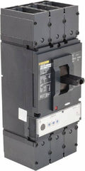 Square D - 600 Amp, 600 VAC, 3 Pole, Panel Mount Molded Case Circuit Breaker - Electronic Trip, Multiple Breaking Capacity Ratings, 2 AWG - Exact Tooling