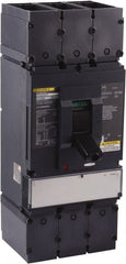 Square D - 600 Volt, 600 Amp, Automatic Molded Case Switch - 3 Pole, 18 at 600 VAC, 35 at 480 VAC, 65 at 240 VAC kA Interrupting Rating, Line/Load Lug Connection - Exact Tooling