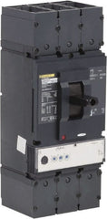 Square D - 600 Amp, 600 VAC, 3 Pole, Panel Mount Molded Case Circuit Breaker - Electronic Trip, Multiple Breaking Capacity Ratings, 2 AWG - Exact Tooling