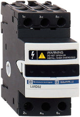 Schneider Electric - 3 Pole, 690 Volt, 25 Amp, DIN Rail Mount Fuse Holder - Compatible with 38mm Long x 45mm Wide and 10mm Diameter Fuse - Exact Tooling