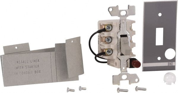 Square D - 3 Poles, 30 Amp, Open Toggle Manual Motor Starter - 1 hp at 90 VDC, 10 hp at 460 VAC, 10 hp at 575 VAC, 1-1/2 hp at 230 VDC, 2 hp at 115 VAC, 2 hp at 115 VDC & 7-1/2 hp at 230 VAC, CE, CSA & UL Recognized - Exact Tooling