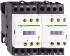 Schneider Electric - 4 Pole, 24 Coil VAC at 50/60 Hz, 20 Amp at 440 VAC, Reversible IEC Contactor - Bureau Veritas, CCC, CSA, CSA C22.2 No. 14, DNV, EN/IEC 60947-4-1, EN/IEC 60947-5-1, GL, GOST, LROS, RINA, RoHS Compliant, UL 508, UL Listed - Exact Tooling