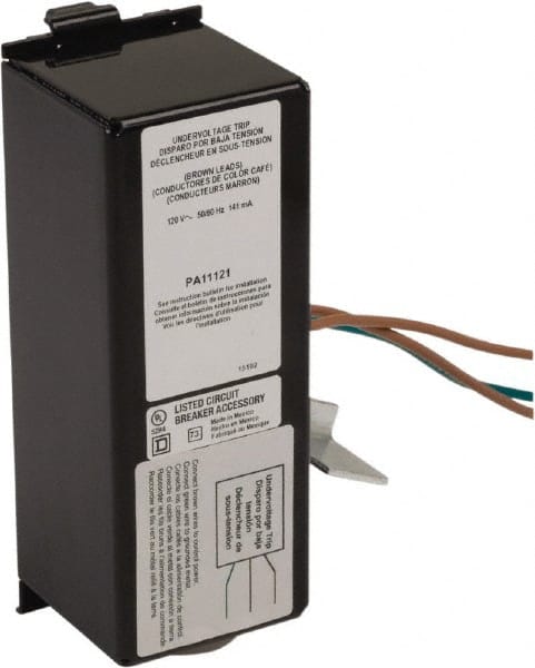 Square D - Circuit Breaker Undervoltage Trip - 120 VAC Control Voltage, Use with Molded Case Circuit Breaker - Exact Tooling