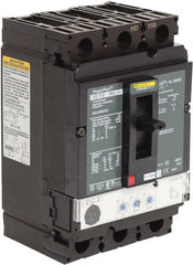 Square D - 150 Amp, 600 VAC, 3 Pole, Panel Mount Molded Case Circuit Breaker - Electronic Trip, Multiple Breaking Capacity Ratings, 14-3/0 AWG - Exact Tooling