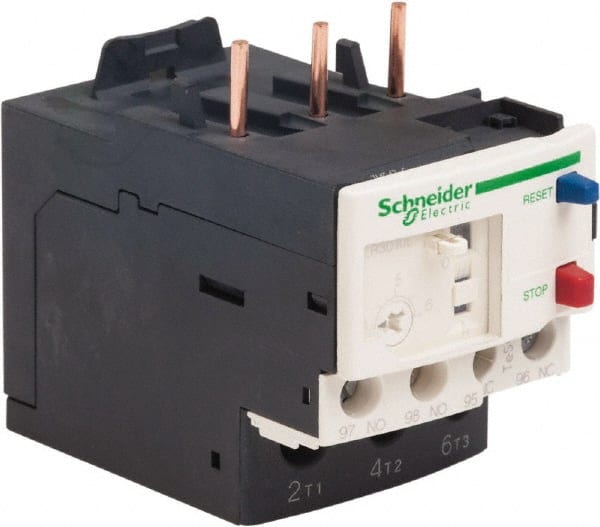 Schneider Electric - 3 Pole, NEMA Size 00-1, 4 to 6 Amp, 690 VAC, Thermal NEMA Overload Relay - Trip Class 20, For Use with LC1D09, LC1D12, LC1D18, LC1D25, LC1D32 and LC1D38 - Exact Tooling