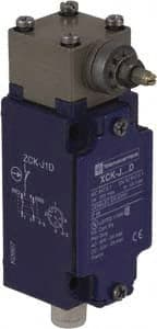 Telemecanique Sensors - DP, NC/NO, 240 VAC, 5-Pin M12 Male Terminal, Roller Lever Actuator, General Purpose Limit Switch - IP66 IPR Rating - Exact Tooling