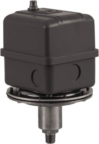 Square D - 1 NEMA Rated, DPST, 3 inHg to 8 inHg, Vacuum Switch Pressure and Level Switch - Adjustable Pressure, 480 VAC, Screw Terminal - Exact Tooling