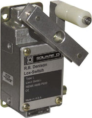 Square D - NO/NC Configuration, 500 Volt, 10 Amp, Aluminum Cable Safety Limit Switch - 2-1/4 Inch Wide x 3.41 Inch Deep x 4.95 Inch High, IP67 Ingress Rating - Exact Tooling