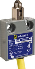 Square D - SPDT, NC/NO, 240 VAC, Prewired Terminal, Roller Plunger Actuator, General Purpose Limit Switch - 1, 2, 4, 6, 6P NEMA Rating, IP67 IPR Rating, 80 Ounce Operating Force - Exact Tooling
