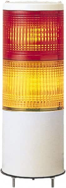 Schneider Electric - LED Lamp, Orange, Red, Steady, Preassembled Stackable Tower Light Module Unit - 24 VAC/VDC, 50 Milliamp, IP54 Ingress Rating, Base Mount - Exact Tooling