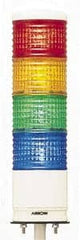Schneider Electric - LED Lamp, Blue, Green, Orange, Red, Flashing and Steady, Preassembled Stackable Tower Light Module Unit - 24 VDC, 400 Milliamp, IP54 Ingress Rating, Base Mount - Exact Tooling