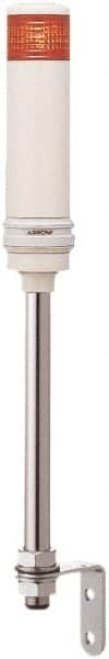Schneider Electric - Red LED Flashing & Steady Stackable Tower Light with Buzzer - 70 to 85 dB, Pipe Mount, IP23, IP54, 24V, 14 to 122°F - Exact Tooling