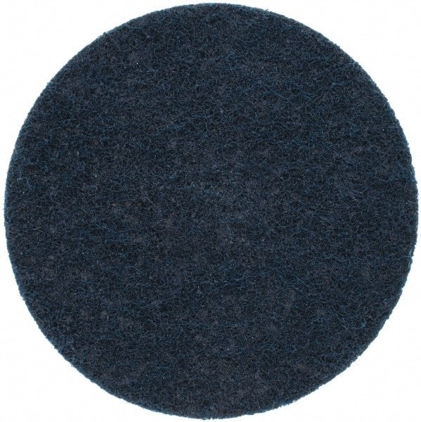 Merit Abrasives - 4" Disc Diam, 150 Grit, Aluminum Oxide Quick Change Disc - Type R Attaching System, Nonwoven, Blue, Very Fine Grade, 15,000 RPM - Exact Tooling