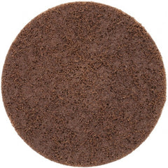 Norton - 4" Disc Diam, 80 Grit, Aluminum Oxide Quick Change Disc - Type S Attaching System, Nonwoven, Brown, Coarse Grade, 15,000 RPM - Exact Tooling