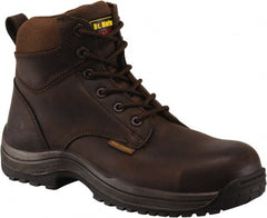Dr. Martens - Men's Size 7 Medium Width Composite Work Boot - Brown, Leather Upper, Rubber Outsole, 7" High, Dielectric, Hot Weather, Non-Slip - Exact Tooling