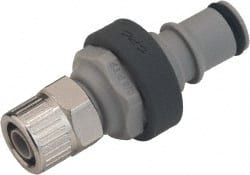 CPC Colder Products - 1/4" Nominal Flow, Male, Nonspill Quick Disconnect Coupling - 120 Max psi, 32 to 160°F, Polypropylene Coupling - Exact Tooling