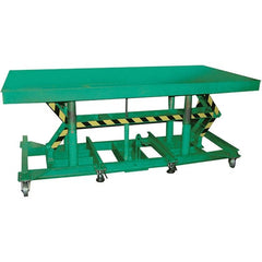 Wesco Industrial Products - 3,000 Lb Capacity Manual Hydraulic Post Lift Table - 36.38" to 56-3/8" Lift Height, 72" Platform Length x 36" Platform Width - Exact Tooling