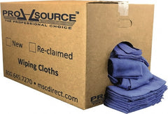 PRO-SOURCE - Virgin Cotton Huck Rag - Lint-Free, Blue, 5 to 7 Pieces per Lb, 16 x 25", Comes in Box - Exact Tooling