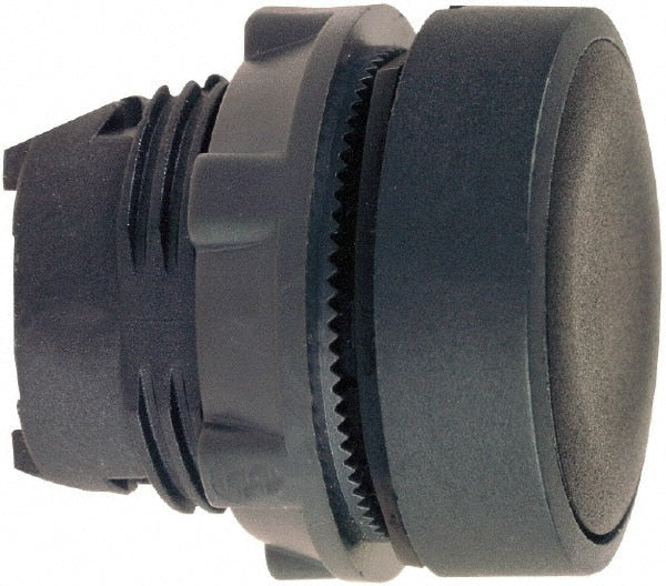 Schneider Electric - 22mm Mount Hole, Flush, Pushbutton Switch Only - Round, Black Pushbutton, Nonilluminated, Momentary (MO) - Exact Tooling