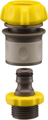 Nelson - 3/4-8 Garden Hose Coupler & Connector Set - Plastic, Female & Male Connector - Exact Tooling