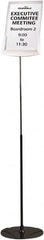 DURABLE - 8-1/2" Wide x 40-60" High Sign Compatiblity, Acrylic Sign Holder - Gray, 60" Holder Height - Exact Tooling