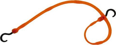 The Perfect Bungee - Adjustable Bungee Strap with Molded Nylon Hook End - 36" OAL, Safety Orange - Exact Tooling