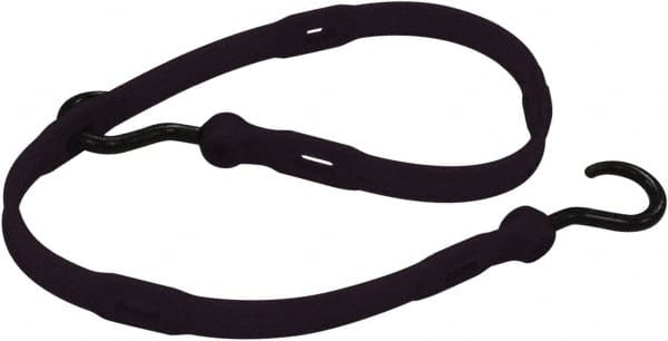 The Perfect Bungee - Adjustable Bungee Strap with Molded Nylon Hook End - 36" OAL, Black - Exact Tooling