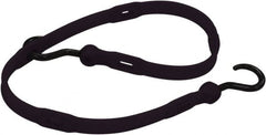 The Perfect Bungee - Adjustable Bungee Strap with Molded Nylon Hook End - 36" OAL, Black - Exact Tooling