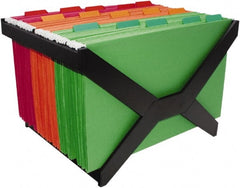 ADVANTUS - Black Hanging File Folder Racks-Plastic - Plastic - Exact Tooling