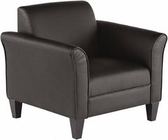 ALERA - Black Leather Guest Chair - 35" Wide x 32" High - Exact Tooling