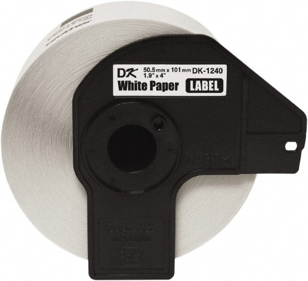 Brother - 4" Wide x 4" Long, White Paper Shipping Label - For Label Maker - Exact Tooling