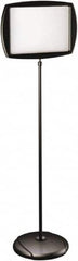 MasterVision - 19" Wide x 3-7/8" High Sign Compatiblity, Steel Floor Sign - Black, 3-15/16" Holder Height - Exact Tooling