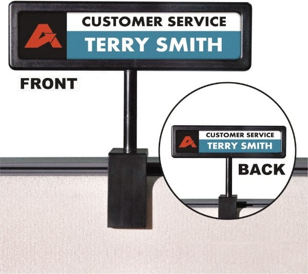 ADVANTUS - 9" Wide x 2-1/2" High Sign Compatiblity, Plastic Sign Holder - Translucent, 2-1/2" Holder Height - Exact Tooling