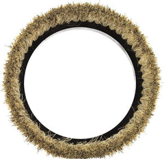 Oreck - Polishing/Light Scrubbing Brush - 12" Machine, Tan Pad, Natural Fiber - Exact Tooling