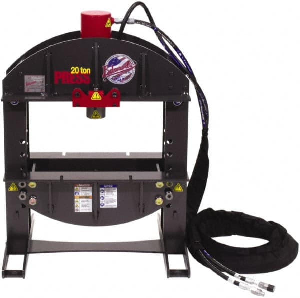 Edwards Manufacturing - 20 Ton Hydraulic Shop Press - 6-1/4" Stroke, 5 hp - Exact Tooling