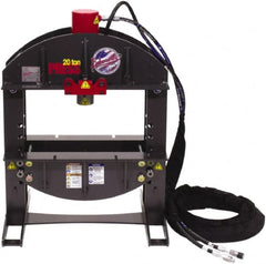Edwards Manufacturing - 20 Ton Hydraulic Shop Press - 6-1/4" Stroke, 5 hp - Exact Tooling