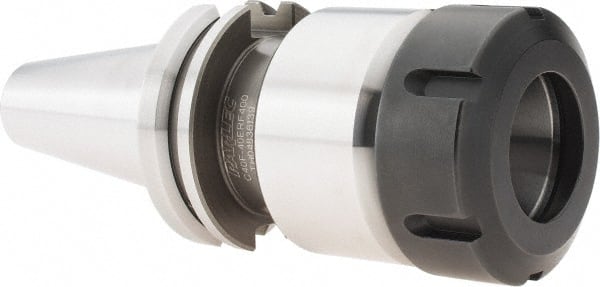 Parlec - 0.086" to 1" Capacity, 4" Projection, CAT40 Dual Contact Taper, ER40 Collet Chuck - 1" Shank Diam - Exact Tooling