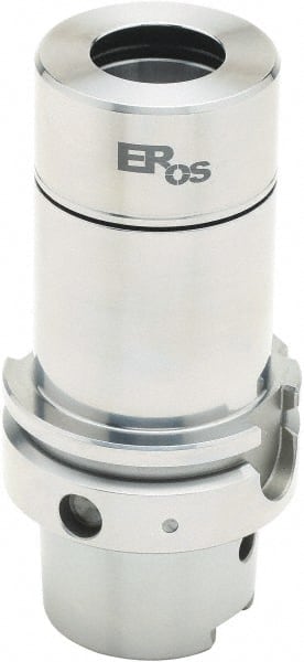 Parlec - 2mm to 30mm Capacity, 80mm Projection, HSK63A Hollow Taper, ER40 Collet Chuck - 1" Shank Diam - Exact Tooling