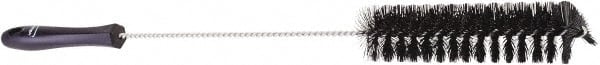 Vikan - 1-1/2" Diam Polyester Tube Brush - 19.9" OAL, 7.9" Head Length, Stainless Steel Handle - Exact Tooling