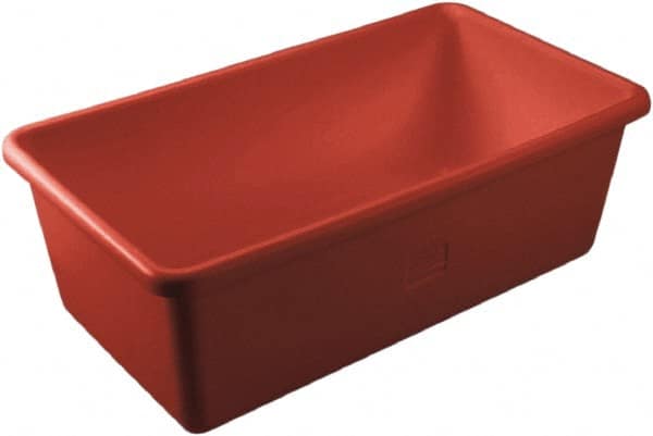 Remco - 149 Gal, 500 Lb Load Capacity Red Polyethylene Tote Container - Nesting, 46.8" Long x 26-1/2" Wide x 16.9" High - Exact Tooling