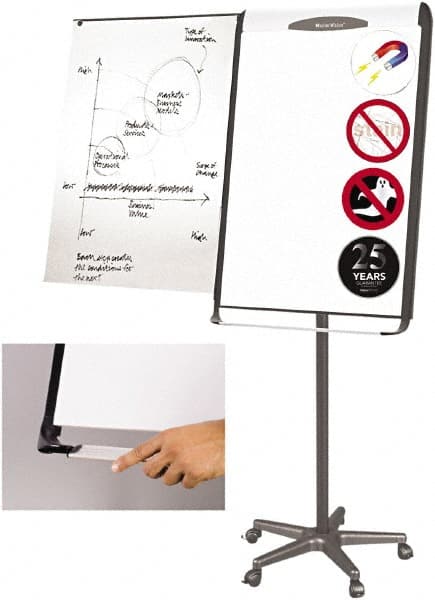 MasterVision - Magnetic Dry Erase Easel - 41" High - Exact Tooling