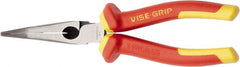 Irwin - 3" Jaw Length x 13/16" Jaw Width, Long Nose Side Cutting Insulated Pliers - Extended Reach Pliers - Exact Tooling
