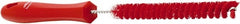 Vikan - 0.6" Diam Polyester Pipe Brush - 12.2" OAL, Stainless Steel Handle - Exact Tooling